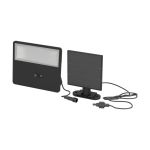 Eglo Wall Light Panettieri Solar Black 8W 1600lm - 840 Cool White | IP65 - Motion Sensor